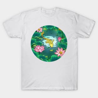 Minhwa: Moonlight Pond  F Type (Korean traditional/folk art) T-Shirt